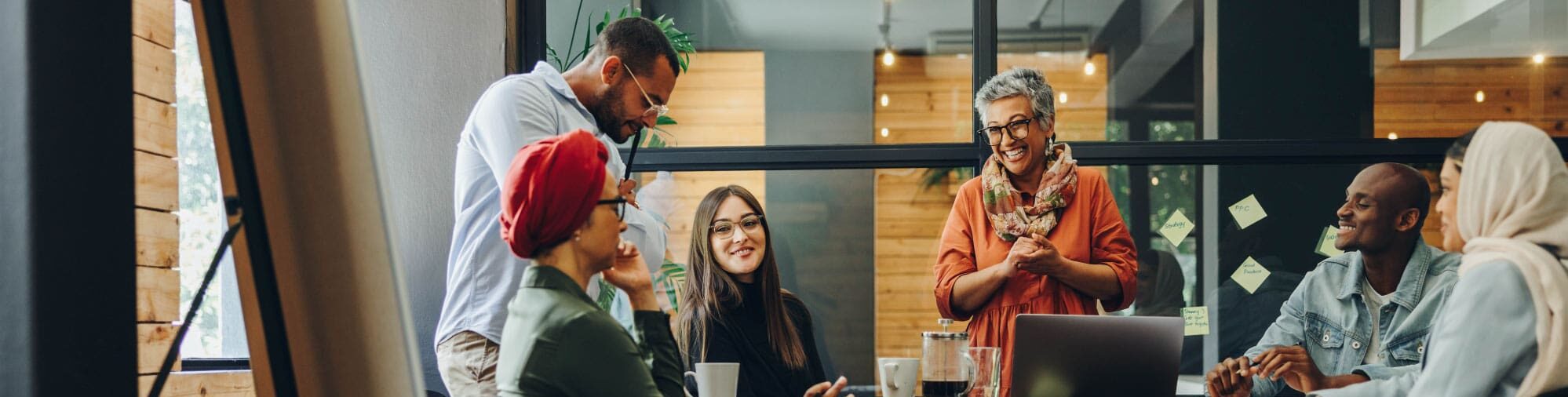 A group of business people having a meeting