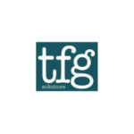 Logo showing the letters tfg with the word solicitors beneath on a blue background.