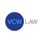 Logo showing VCW and LAW text with a blue circular background behind the letters VCW.