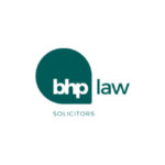 Logo showing the letters bmp with the word law solicitors beneath on a green background.
