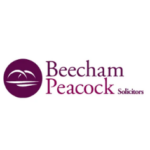 Logo reading Beecham Peacock Solicitors with a circular emblem on a light background.
